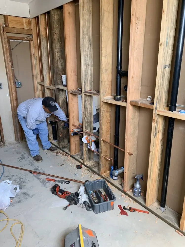 Commercial rough-in plumbing for Gas Line Repair in Elliot